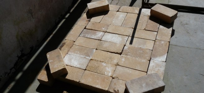 The base with hard fire bricks.