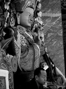 Inside Mindrolling monastery