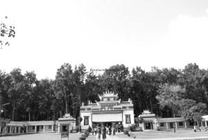 The Monastery fringed by the the Forest
