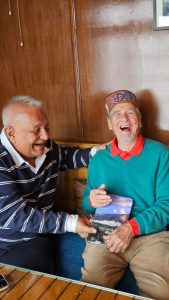 Harish Kapadia and BIll 
sharing a lighter moment in Mussoorie